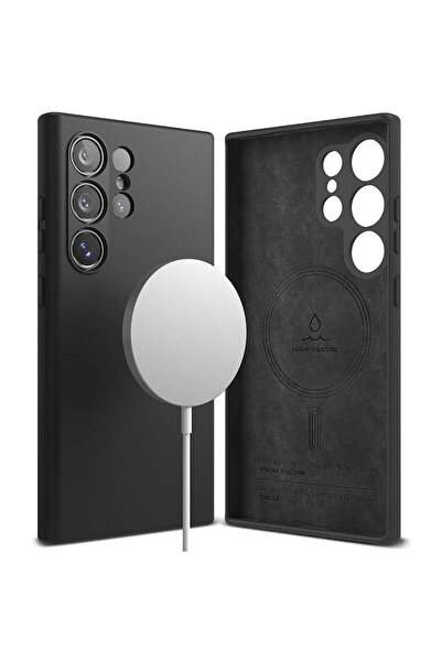 Ringke Калъф за Samsung Galaxy S24 Ultra - Силиконов магнитен - Черен