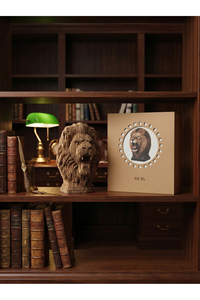 KARX Aslan 3D Puzzle, yaratıcı hobi, DIY, Kraft Karton Model Kit
