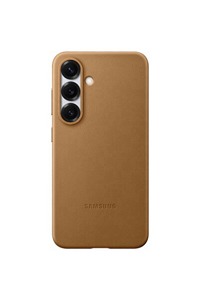 Samsung Husa de protectie Kindsuit Leather Case pentru Galaxy S25, Auriu