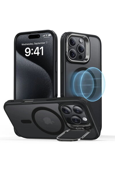 ESR Husă pentru iPhone 16 Pro - Classic Hybrid HaloLock Kickstand - Negru Mat
