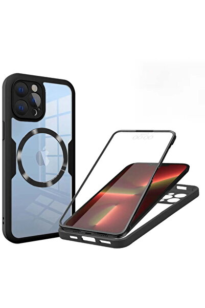 Techsuit Husa pentru iPhone 13 Pro + Folie - ColorVerse 360 MagSafe Series - ...