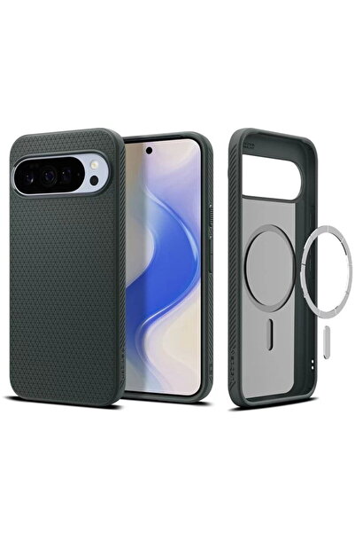 Spigen Husa pentru Google Pixel 10 Pro XL - Liquid Air MagSafe - Abyss Green
