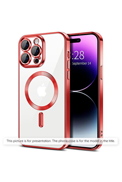 Techsuit Husă pentru Samsung Galaxy A55 5G - Luxury Crystal MagSafe - Roșu