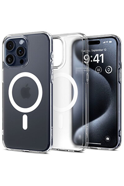 Spigen Θήκη Husa για iPhone 15 Pro - Ultra Hybrid MagSafe - Διάφανη Παγωμένο