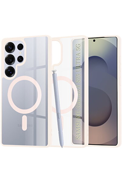 Techsuit Husa pentru Samsung Galaxy S25 Ultra - MagSafe Pro - Nude Pink