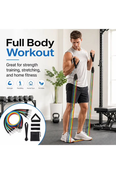 Choice 11 42in 11PCs 11pcs/Set Pull Rope, Resistance Bands, Portable Fitness ...