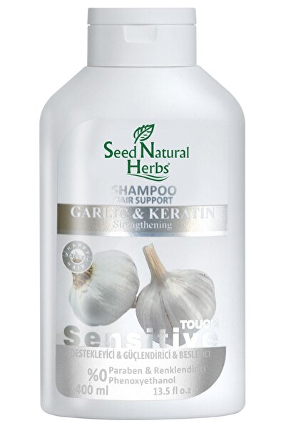 Seed Natural Herbs Güçlendirici Sarımsaklı Keratin Şampuan 400 ML