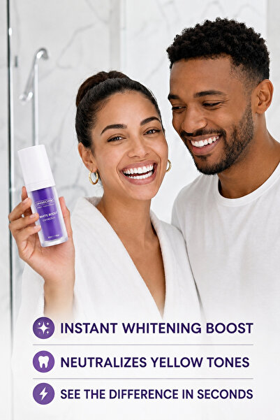 ONOSONIC WHITE TEETH EXPERT INSTANT Teeth Whitening Booster – Purple Gel Toothpaste