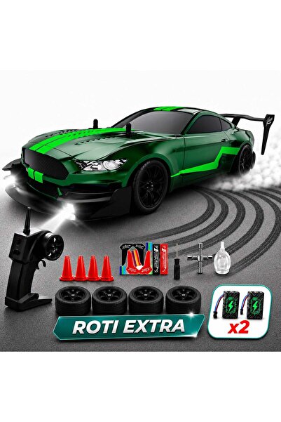 Timebox Mașină de jucărie cu telecomandă RC pentru drift, 4WD, viteză mare, s...