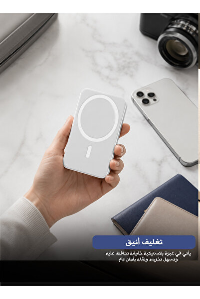 Yallabena بنك طاقة لاسلكي مغناطيسي - حزمة بطارية محمولة للشحن السريع |   شاحن...