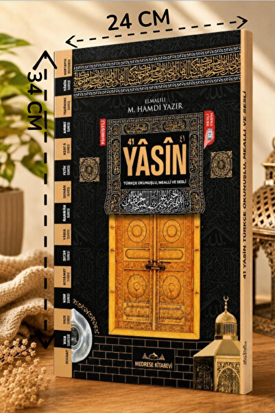 Medrese Kitab Evi Yasin kitabı yasin cüzü 192 sayfa Cami boy 41 yasin mevlüd ...