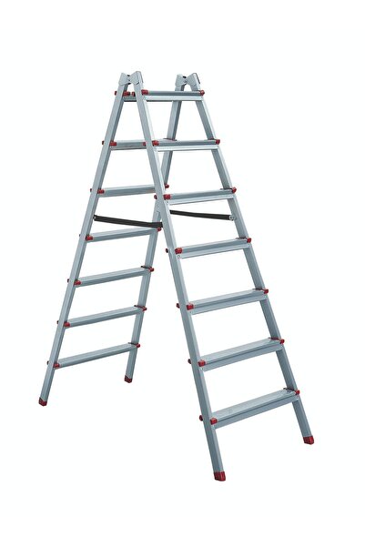 ZE Zigana Ev Gereçleri Zigana 7x7 Çift Çıkışlı Metal Merdiven Katlanır ev ofi...