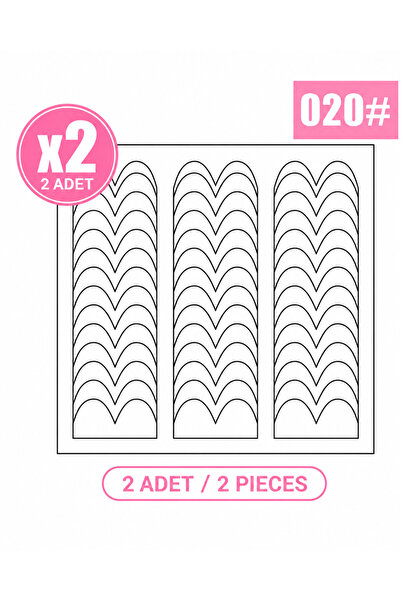Beauty Box 20. Stil (Katmanlı Kavis) French Tırnak Oje Bandı, French Tırnak S...
