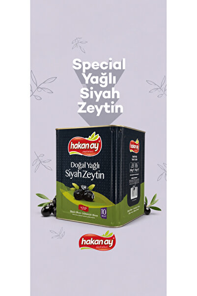Hakan Ay Gemlik Zeytinleri Hakanay Special Siyah Zeytin | 231-260 L Kalibre |...