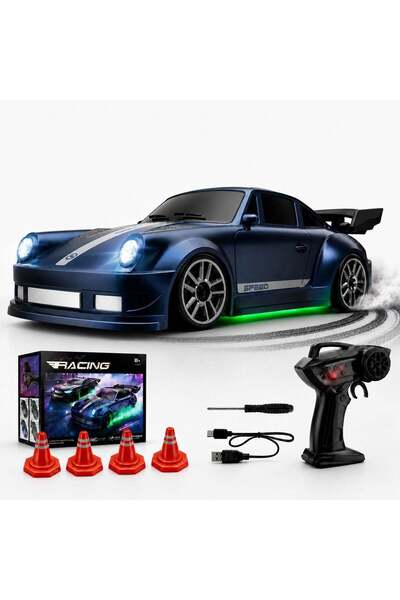 Timebox Mașină de jucărie RC pentru drift, 4WD, cu telecomandă, viteză mare, ...