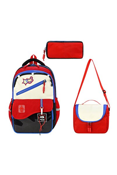 Speedy Bags مجموعة فاخرة للغاية مكونة من 3 قطع: حقيبة مدرسية للأطفال مع مسند ...