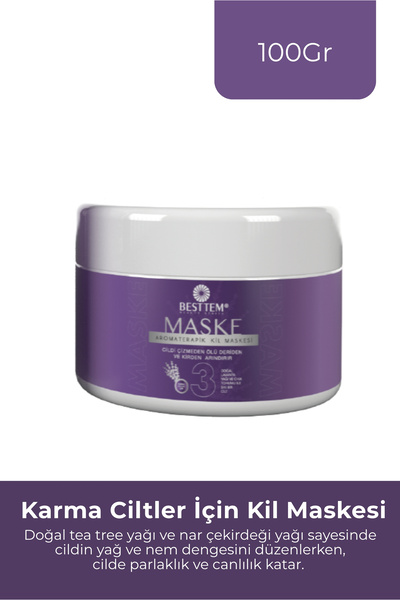 BESTTEM Aromatherapeutic Clay Mask (for Combination Skin) – Deeply Purifying ...