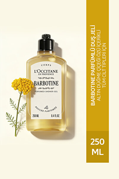 L'Occitane Barbotine Parfümlü Duş Jeli, Altın Düğme Çiçeği Özlü, 250 ml