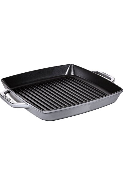 STAUB Tigaie grill pentru inducție, pătrată, 33cm, Gri grafit