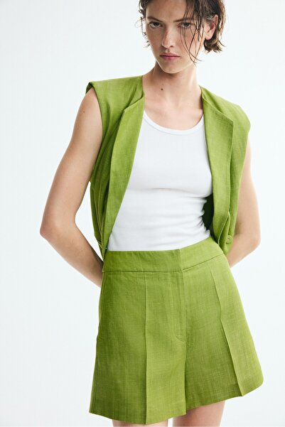 H&M Keten Karışımlı Şık Şort