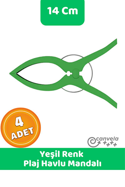 CANVELA 4 Adet XXL Büyük Boy Şezlong Plaj Havlu Mandalı Halı Asma Battaniye v...