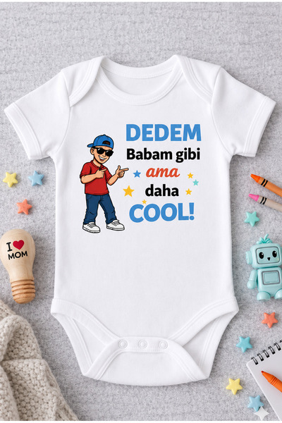 EYDUBABY بدلة أطفال مطبوع عليها اسم الجد، بدلة هدية بتصميم خاص، بدلة مطبوع عل...