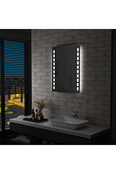 Concept Oglindă cu LED de perete de baie, 60 x 80 cm