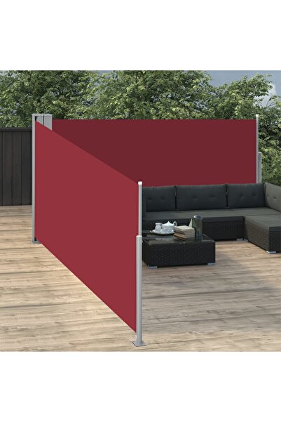 Concept Copertină laterală retractabilă, roșu, 100 x 1000 cm