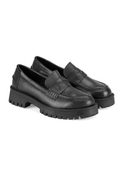 Desa Pantofi casual de damă din piele neagră