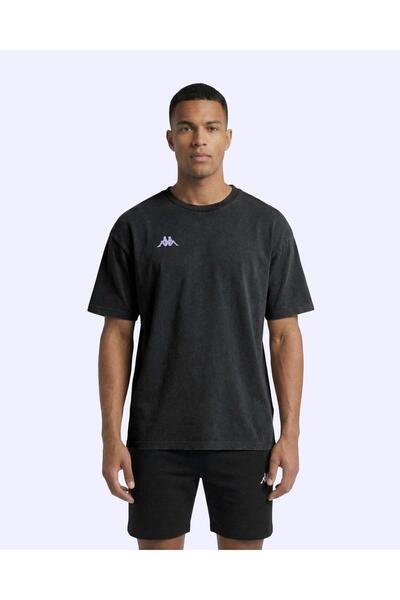 Kappa Jona Tshirt Erkek Siyah Oversize Tişört