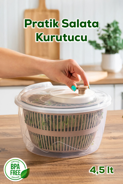 Porsima G-25 Gondol Vega Pratik Salata Kurutucu - Meyve Sebze Yeşillik Yıkama...