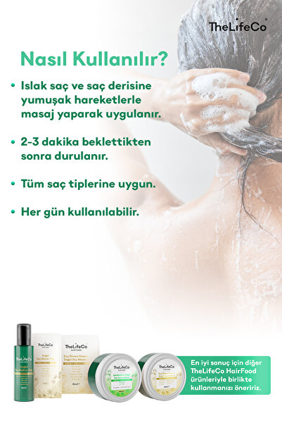 TheLifeCo Hairfood Değerli Yağlar Serisi Doğal Şampuan 250 Ml