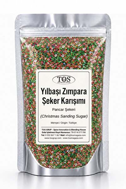 TOS The Organic Spices Yılbaşı Zımpara Şeker Karışımı 100 gr Christmas Sandin...