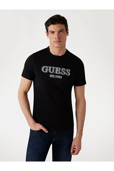 Guess Ανδρικό T-shirt Μαύρο M5GI07I3Z14