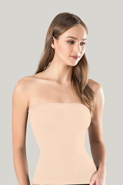 Miss Fit 1403 Straples Long Skin Knitted Seamless Seamless Soft Basic γυναικε...