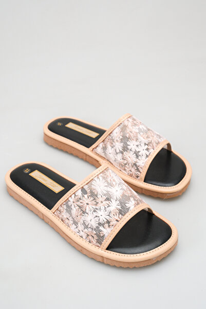 SENASTİL L03 Floral Embroidered Tulle Detailed Daily Soft Textured Insole Wom...