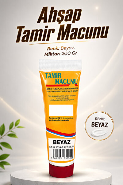 NZB Tamir Macunu Ahşap Parke Mobilya Dolgu Çatlak Çizik Giderici 200 Gr Kulla...