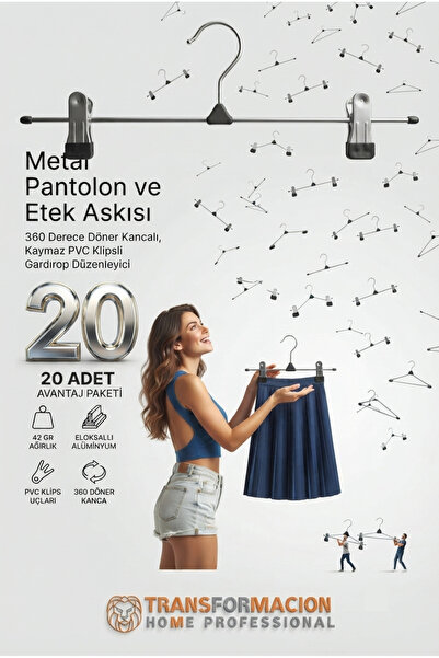 Transformacion Umeraș pentru pantaloni pentru fustă metalică - Umeraș pentru ...