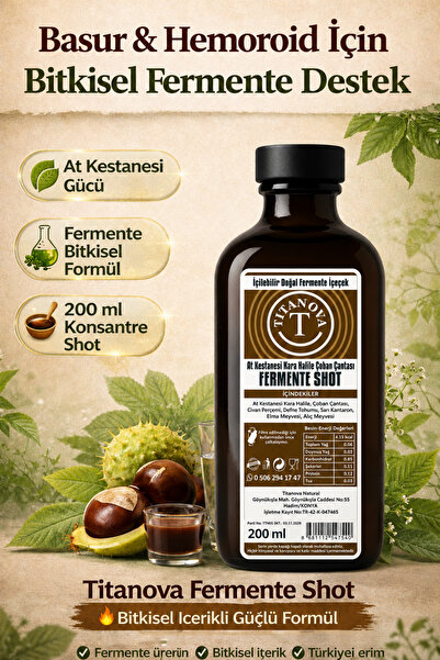 TİTANOVA AT KESTANESİ KARA HALİLE ÇOBAN ÇANTALI FERMENTE SHOT 200 ML