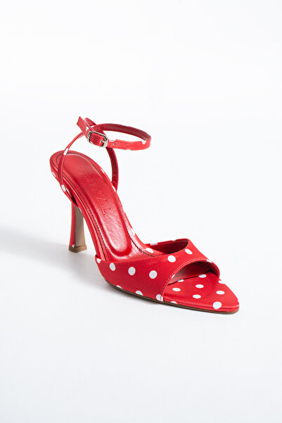 DUXAL SHOES Sofia Women's Polka Dot Ankle Strap Thin High Heel Shoes