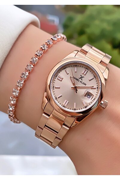 Daniel Klein Orijinal Rose Gold Renk Kadın Kol Saati - Bileklik Hediyeli - 2 ...