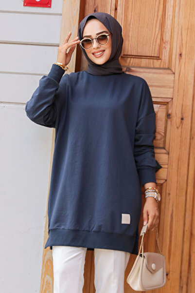 Neva Style Lacivert Tesettür Tunik 30644L