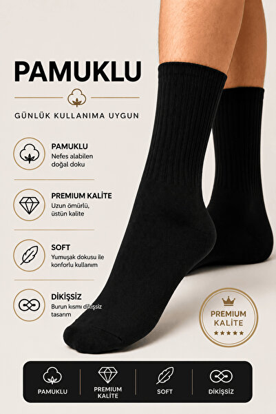 MultiButik XGRİ POLO Премиум качество Унисекс тенис чорапи (3 чифта)