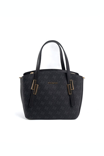 Silver Polo حقيبة كتف للنساء / البنات 1021-47348 BAG M178 BLACK-MAT BLACK