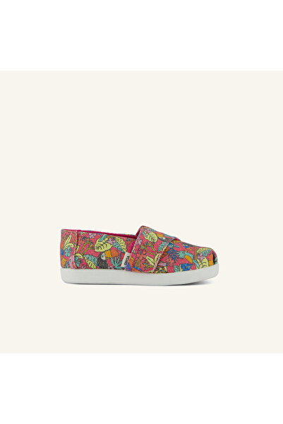 Toms Shoes Women / Girls Espadril 10022120 Alpargata Fuchsia Birds of Paradis...