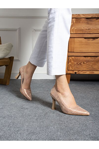 Alemdar Shoes Roz Topuklu Kadın Ayakkabı