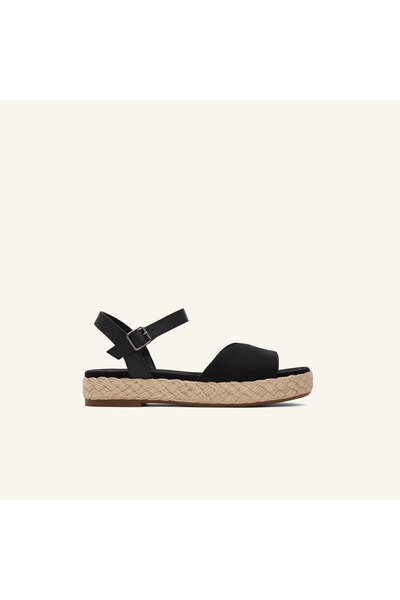 Toms صنادل نسائية/بناتية 10020814 10020768 آبي سلابي منسوجة/جلدية