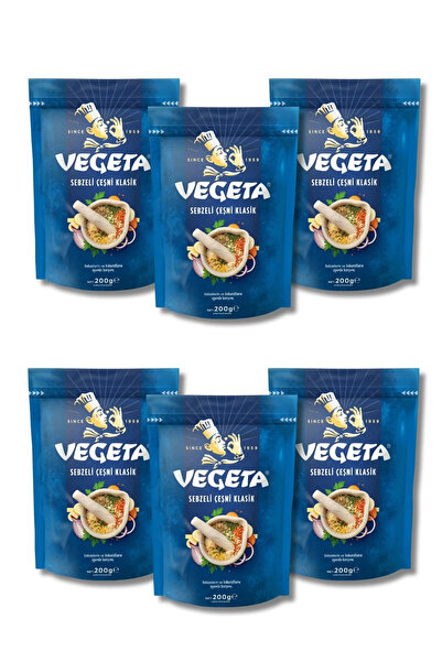 Vegeta Klasik Sebzeli Lezzet Arttırıcı Baharat Çeşni 200 GR X6