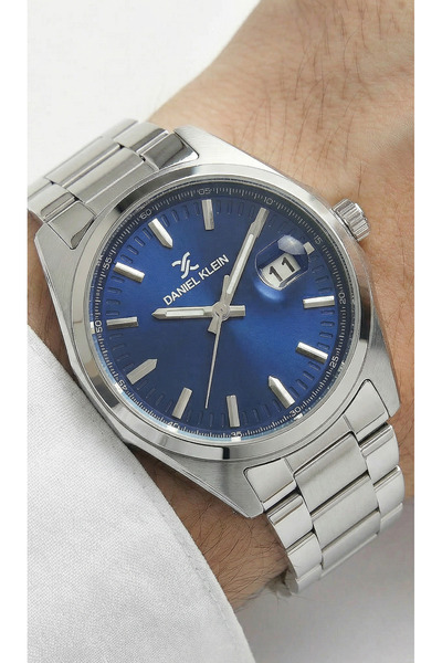 Daniel Klein Premium Silver Stainless Steel Watch for Men DK.1.14137-3