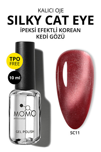 MOMO professional Korean Silky Cat Eye Gel Polish, Kedi Gözü Kalıcı Oje, SC11...